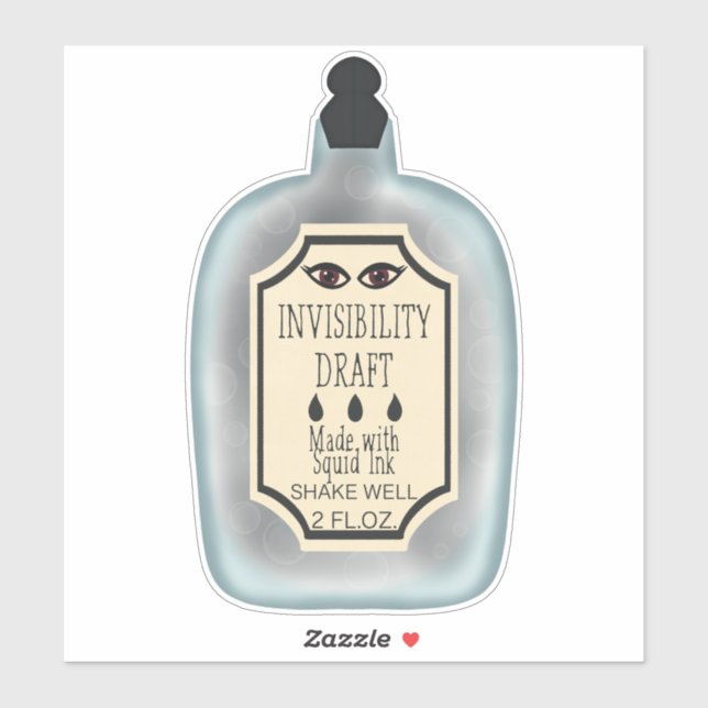 Invisibility Draught Sticker (Sheet)