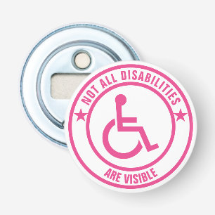 Invisible Disability Awareness Decal Bottle Opener