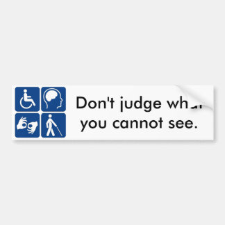Invisible Disability Bumper Sticker