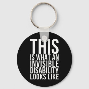 Invisible Disability Chronic Pain Illness Awarenes Keychain