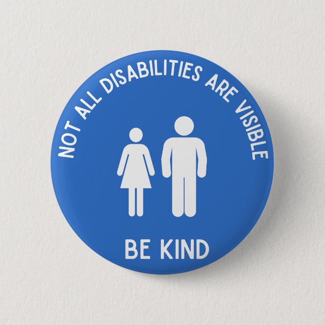 Invisible Disability Pin for Anyone  (Front)