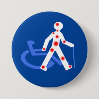 Invisible disability / Visible 3 Inch Round Button