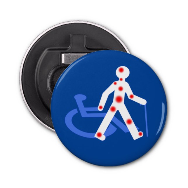 Invisible disability / Visible Bottle Opener (Front)