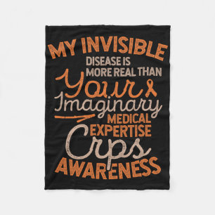 Invisible Disease Rsd Crps Awareness  Fleece Blanket