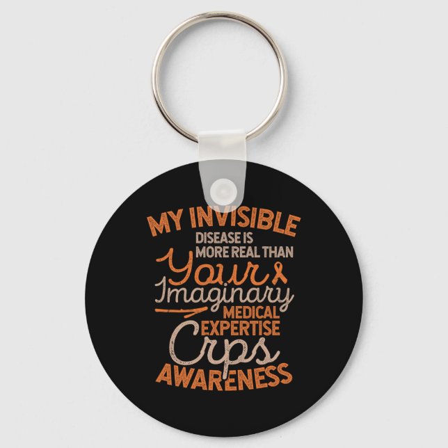 Invisible Disease Rsd Crps Awareness  Keychain (Front)