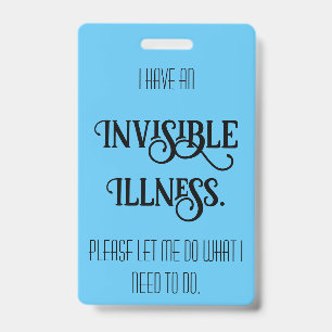 Invisible Illness Badge