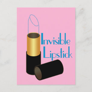 Invisible Lipstick Postcard