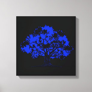 Invisible Oak Canvas Print
