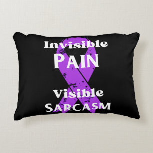 Invisible Pain Sarcastic Accent Pillow