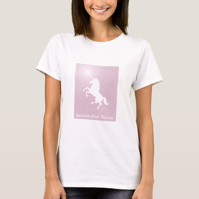 Invisible Pink Unicorn T-Shirt (Front)