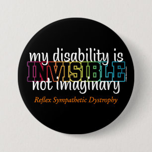 INVISIBLE...RSD 3 INCH ROUND BUTTON