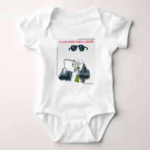 Invisible Selfie Funny Baby Bodysuit