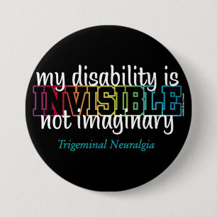 INVISIBLE...TN 3 INCH ROUND BUTTON