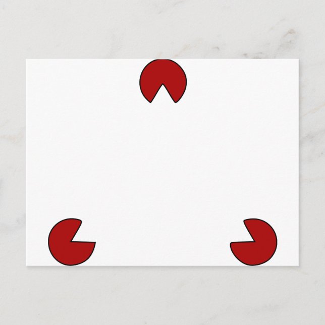 Invisible Triangle Optical Illusion Postcard (Front)