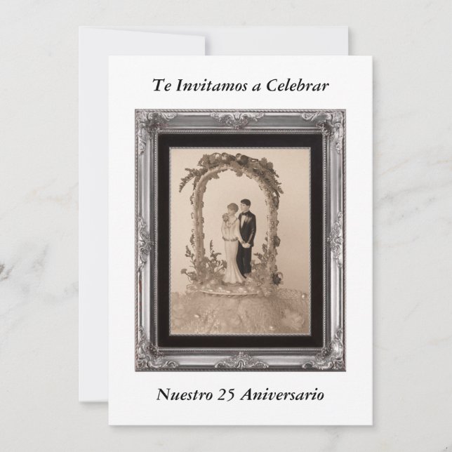 Invitacion 25 Aniversario Invitation (Front)