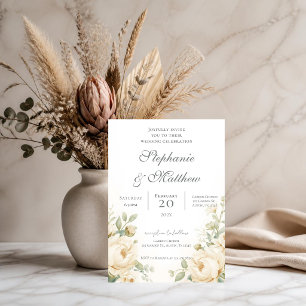 Invitación Boho Floral Wedding Invitation