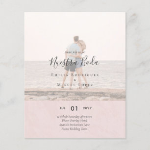 Invitación de Boda con Superposición de Fotos