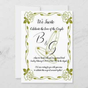 Invitación de Boda  Elegante Dorado Invitation