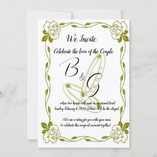 Invitación de Boda  Elegante Dorado Invitation