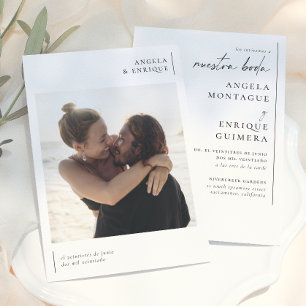 Invitación de Boda Elegante y Moderna Invitation