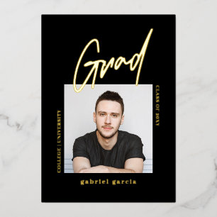 Invitación de fiesta de graduación simple moderna 