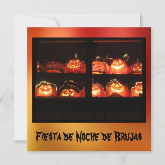 Invitación - Fiesta de Noche de Brujas Invitation (Front)