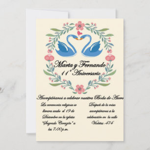 Invitacion para aniversario o cumpleaños invitation