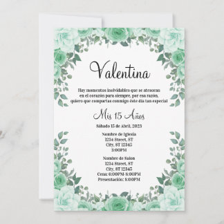 Invitación Quinceañera Invitation