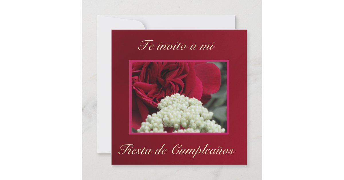 Invitación - Te invito a mi Fiesta de Cumpleaños Invitation | Zazzle