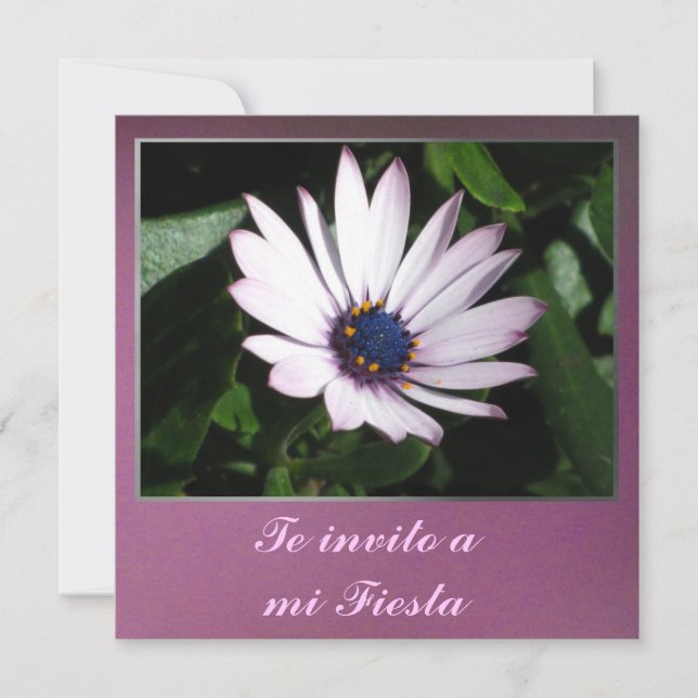 Invitación - Te invito a mi Fiesta - Margarita Invitation (Front)