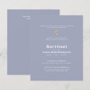 Invitaciones de Bautismo Español Católico Moderno
