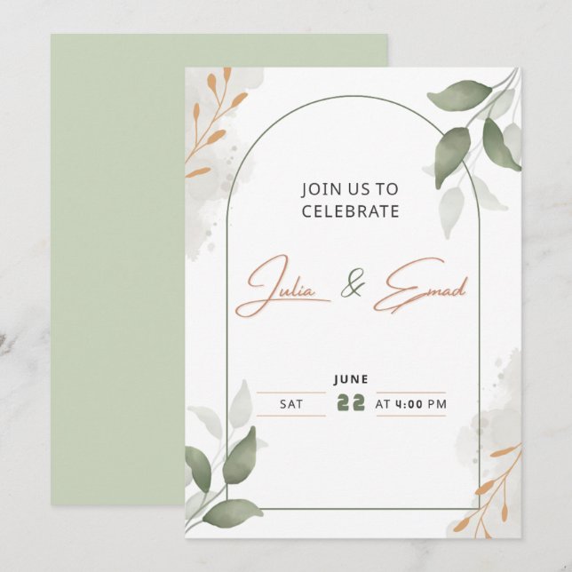 Invitation (Devant / Derrière)