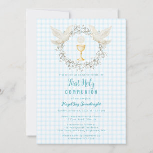Invitation 002 Colombe céleste et Calicot Chalice 1ère Commun