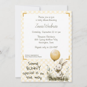 Invitation 016 Marigold • Some Bunny Special Baby Shower