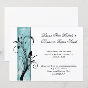 Invitation 02 Floral Tourbillons Noirs Bandeau sarcelle Après