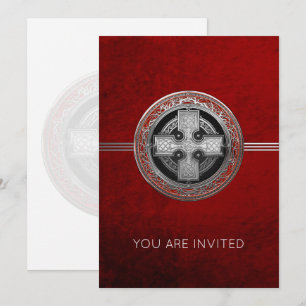 Invitation [100] Ancienne Croix de noeud d'argent sacré celti