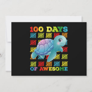 Invitation 100 Jours De Tortue Awesome 100ème Jour De L'École