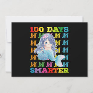Invitation 100 Jours Mermaid Smarter 100ème Jour De L'École