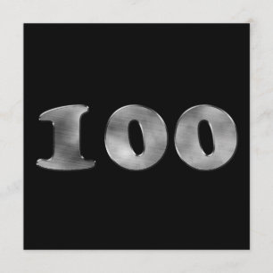 Invitation 100e anniversaire Black Silver  Numéro 100