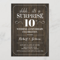 10e anniversaire du Mariage surprise - Bois rustiq