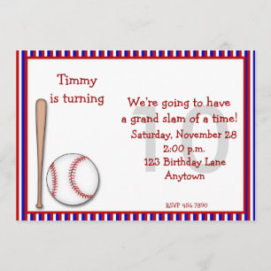 Invitation 10e baseball