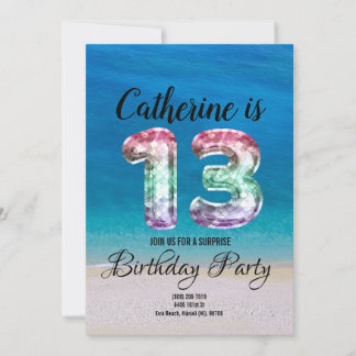 Invitation 13e anniversaire