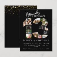 13e anniversaire officiellement un collage photo a