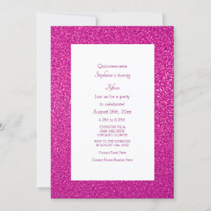 Invitation 15e anniversaire Quinceanera Parties scintillant r