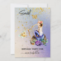 *~* 16 SWEET SIXTEEN Blue Mermaid Ombre Anniversai