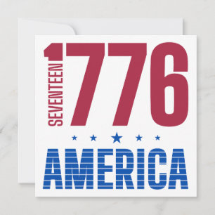 Invitation 1776 Amérique 250 ans de liberté historique