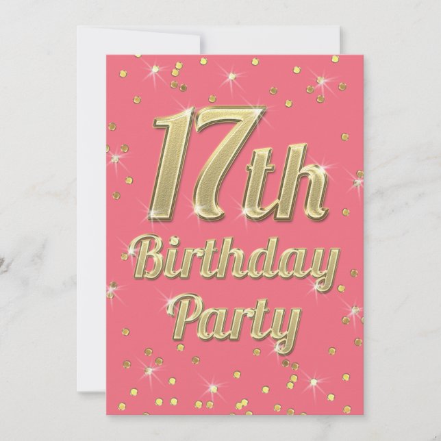 Invitation 17e anniversaire de la typographie de la boucle d' (Devant)