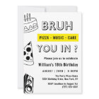 18th Bruh, Toi dans Anniversaire Ado Garçon Drôle