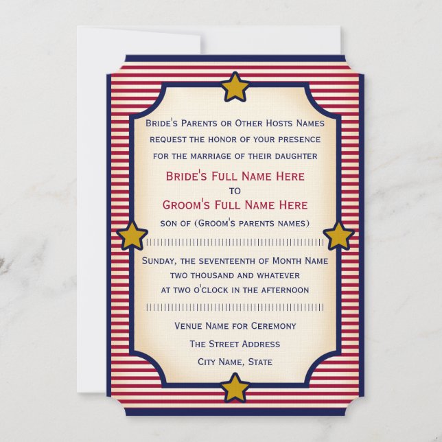 Invitation 1904 Bully Pulpit (Collection de Mariages) (Devant)