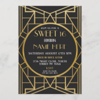 1920's Art Déco Birthday Sweet 16 Gatsby Party